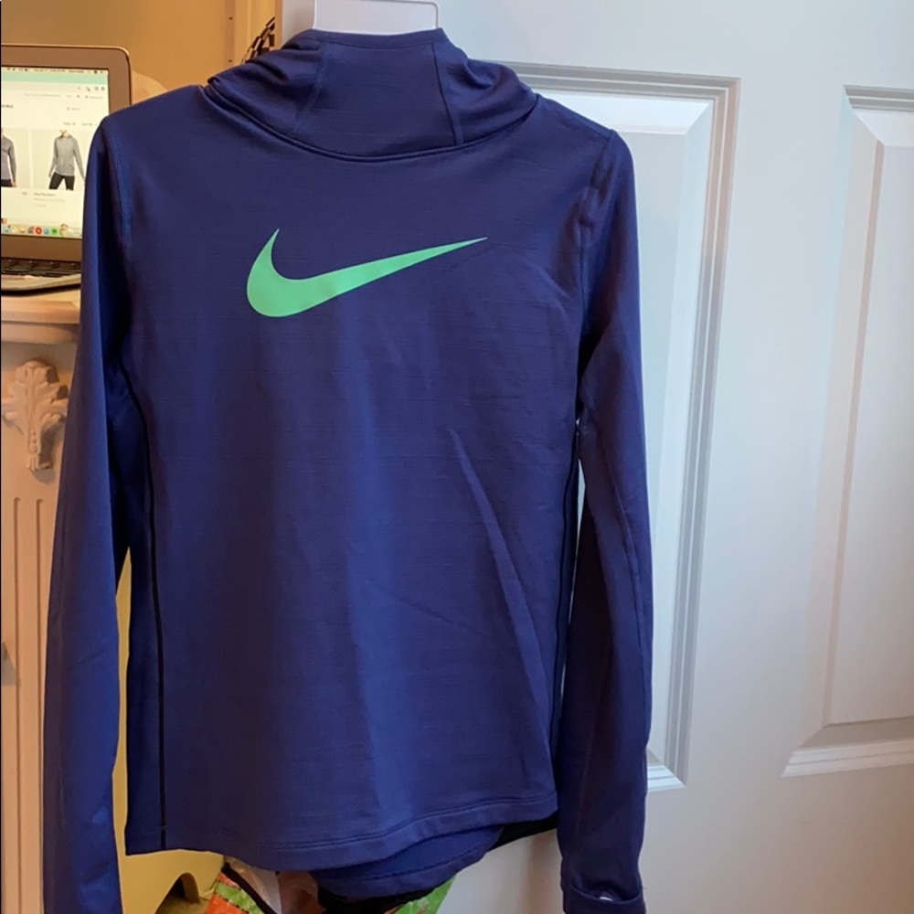 Kids Purple Nike Pro Hyper warm